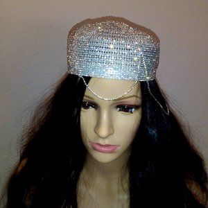 TWILA Silver Crystal Diamante Wedding Headpiece